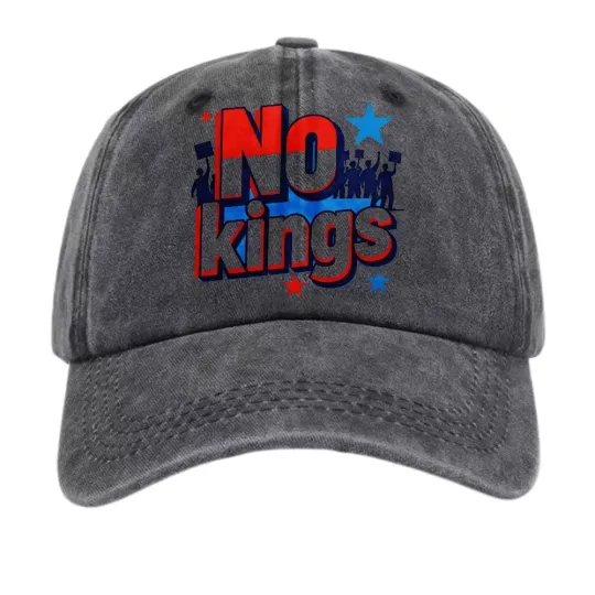 Discover NO Kings Print & Stars Design Graphic Casual Streetwear Hat Trendy Baseball Cap