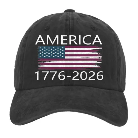 Discover America 1776–2026 Hat – USA 250th Anniversary Patriotic Flag Baseball Cap