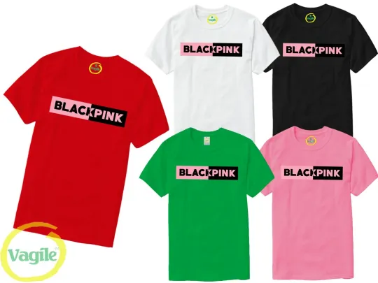 Blackpink BTS K-pop Jisoo Lisa Jennie Rose Kids Adults T-Shirt for Men Women