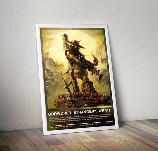 Discover Oddworld Stranger's Wrath Poster Print | Gaming Poster | 4 Colors | Gaming Decor | Video Game Poster | Gaming Gift | Video Game Print