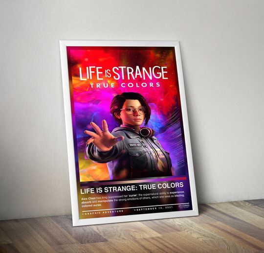 Discover Life is Strange True Colors Poster Print | Life is Strange Cover | Gaming Poster | Gaming Decor, Video Game Poster, Gaming Gift