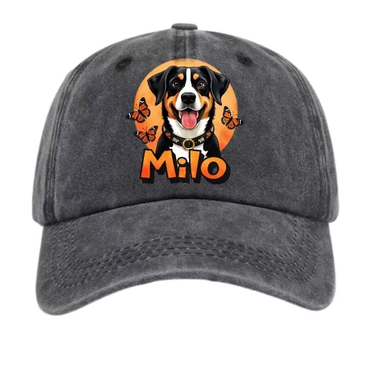 Discover Bernese Mountain Dog Print Casual Hat Cartoon Fashionable Trendy Baseball Cap