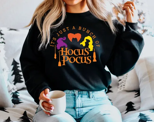 Discover Happy Halloween Spooky Pumpkin T-Shirt   Hocus Pocus Halloween Sweatshirt