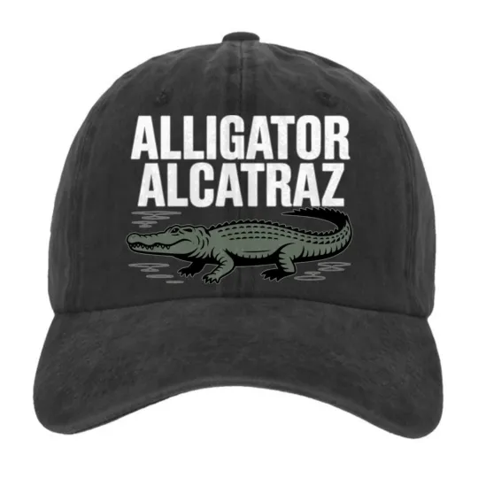Discover Alligator Alcatraz Hat – Bold Gator Graphic Baseball Cap Dad Hat Casual