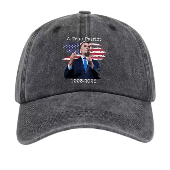 Discover A True Patriot Charlie Kirk USA Flag Baseball Cap American Pride Adjustable Hat