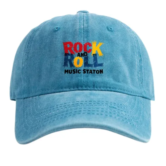 Discover Rock - Style "ROCK AND ROLL" Baseball Cap |