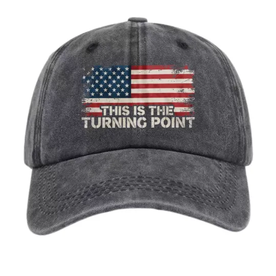 Discover This Is The Turning Point USA Flag Baseball Cap Patriotic Adjustable Hat