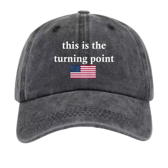 Discover This Is The Turning Point USA Flag Baseball Cap Patriotic Vintage Dad Hat
