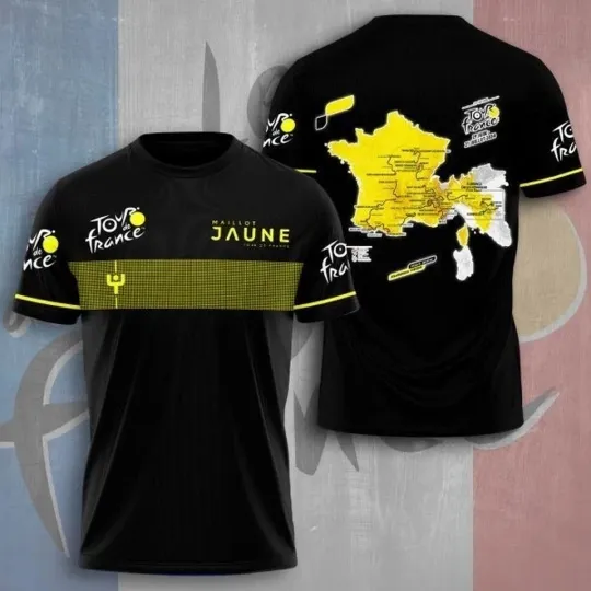 Discover Tour de France 2025 3D T-Shirt