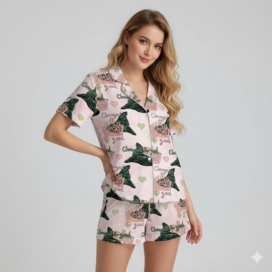 Wicked Change is good Pajama, Defy Gravity Set, Wizard Musical Shirt