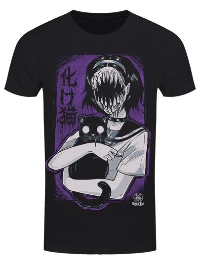 Discover Pinku Kult Bakeneko Men's Black 3D T-Shirt
