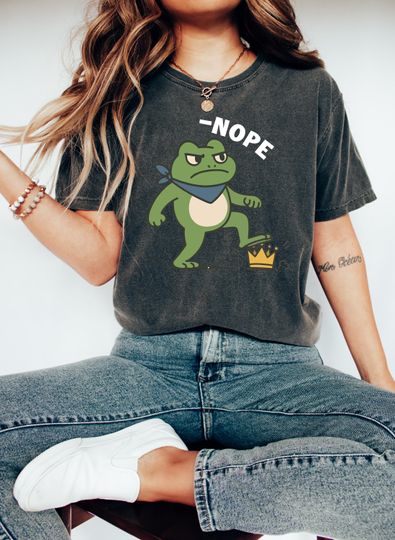 Discover Frog Protest Shirt, Anti ICE Sweatshirt, FDT Hoodie, Resistance Tee, I Stand With Frog tShirt, No Kings Day Shirt, No Kings Protest