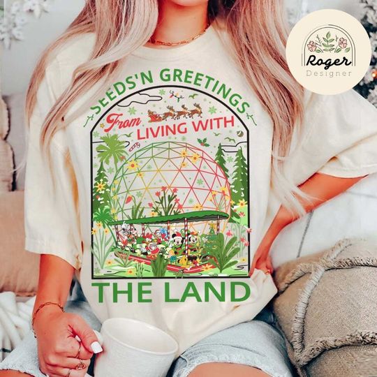 Discover Mickey and Friends Living with the Land Christmas shirt, Seeds'n Greetings Holiday, Disney Epcot Christmas shirt, Disney ride Christmas Tee