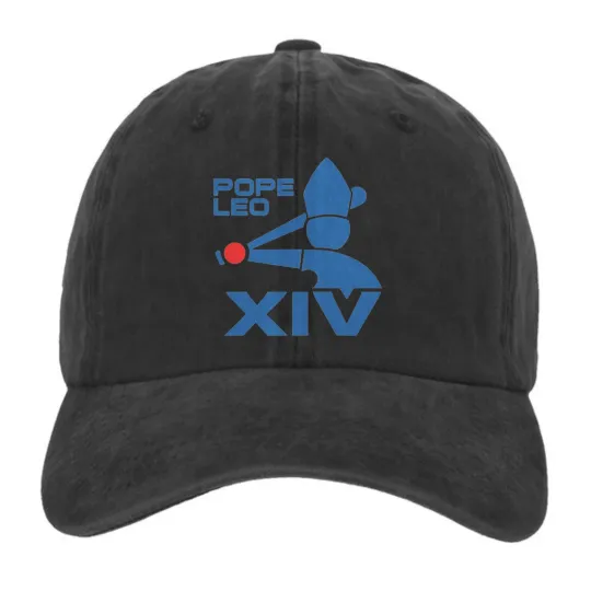 Discover Pope Leo XIV Graphic Dad Hat Funny Satirical Baseball Cap Streetwear