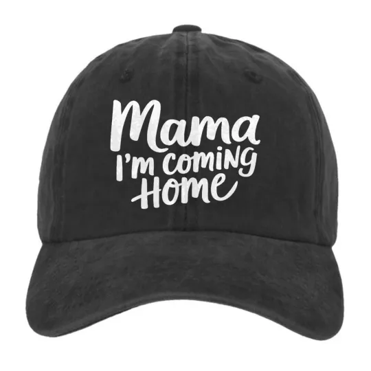 Discover Mama I’m Coming Home Graphic Hat Vintage Adjustable Baseball Cap