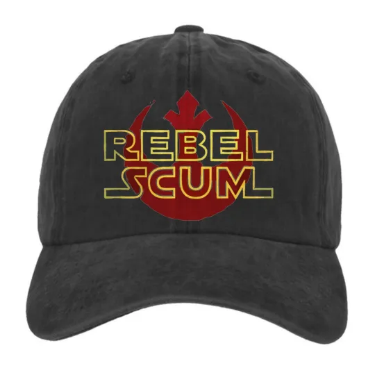 Rebel Scum Graphic Baseball Cap Star Wars Streetwear Dad Hat Baseball Cap