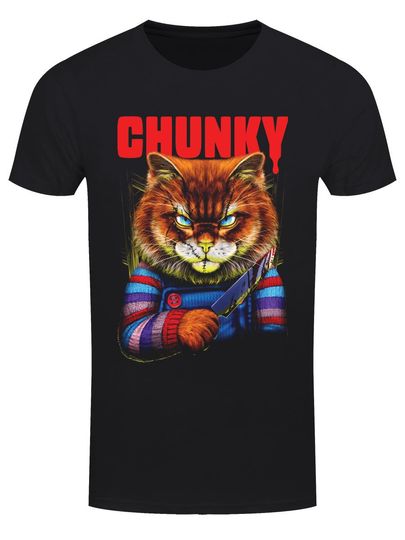 Discover Horror Cats Chunky Men's Black 3D T-Shirt