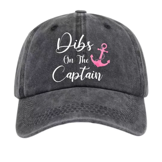Discover Dibs On The Captain Nautical Anchor Streetwear Baseball Cap Dad Hat