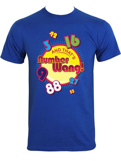 Discover Mens Blue Numberwang 3D T-Shirt