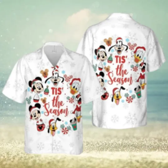 Discover Mickey Mouse Tis The Season Hawaiian Christmas Very Merry Party Shirt
