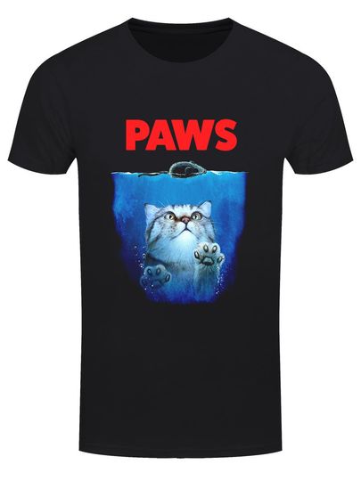 Discover Horror Cats Paws Men's Black T-Shirt
