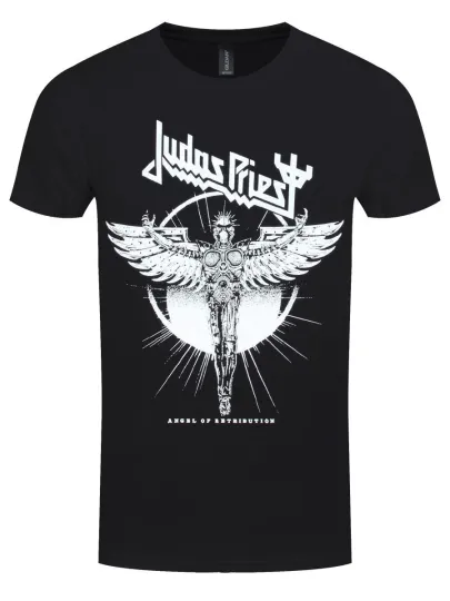 Discover Judas Priest Angel Of Retribution Angel Rising Men's Black T-Shirt