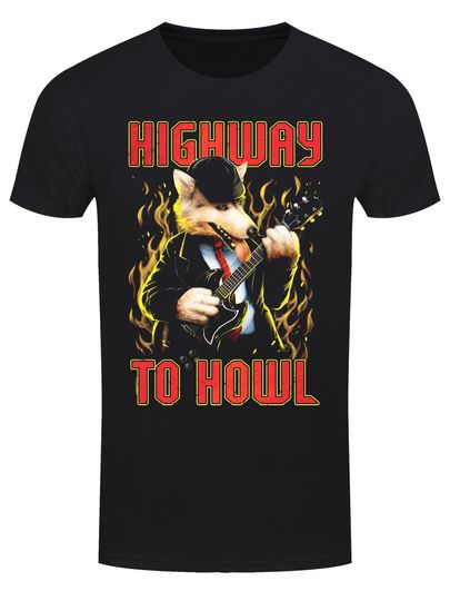 Discover Playlist Pets Highway To Howl Men's Black T-Shirt