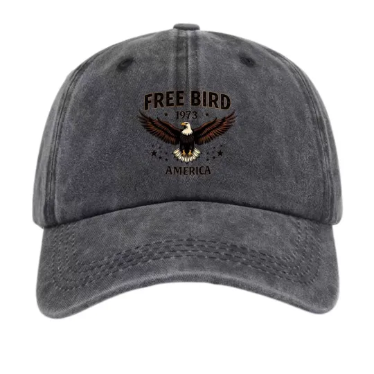 Discover Free Bird 1973 America Eagle Baseball Cap |