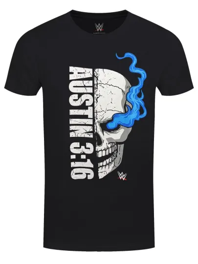 Discover Wrestling Stone Cold Steve Austin Smoking 3:16 Men's Black T-Shirt