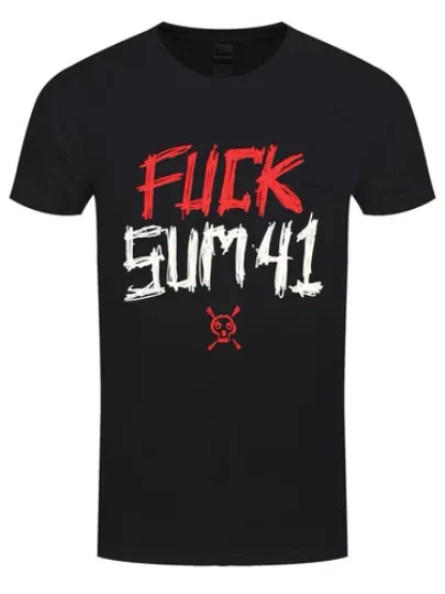 Discover Sum 41 Tour 24 Men's Black T-Shirt