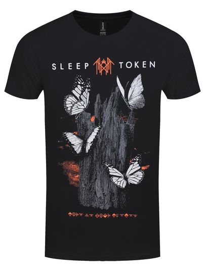 Discover Sleep Token Butterflies Men's Black 3D T-Shirt