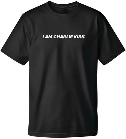 Discover Graphic T-Shirt – I Am Charlie Kirk Black and Freedom White – Patriotic USA Tee for Men & Women, Sizes S-3XL