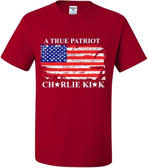 Discover Charlie Kirk USA Flag Freedom T-Shirt