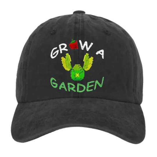 Discover Grow a Garden Graphic Dad Hat Vintage Washed Cotton Adjustable Streetwear Cap