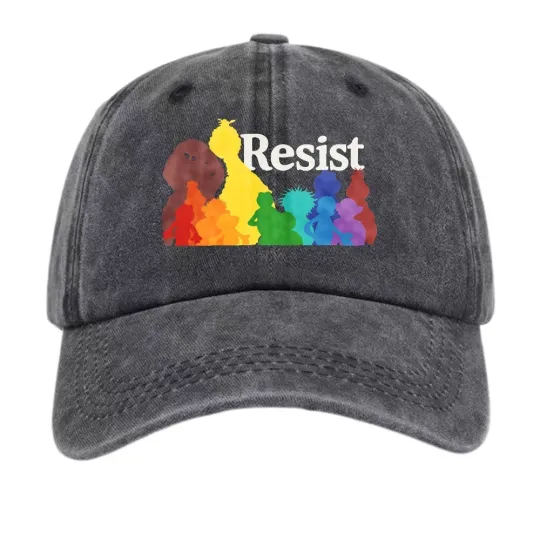 Discover Resist Pride Rainbow Silhouette Graphic Cap Equality Streetwear Baseball Cap Hat