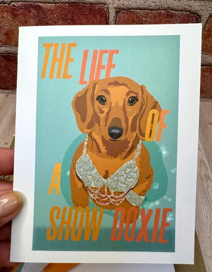 Discover Dachshund Card: Taylorr Swifts Fan Gift for Doxie Lover