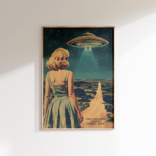Discover Vintage Down Bad Poster, For a Moment I knew Cosmic Love, Swift Print, Taylor Vintage Art, Retro Taylor Print