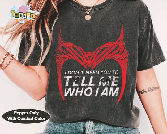 Scarlet Witch WandaVision Quote T-Shirt, Marvel MCU Fans, Classic Superhero TV Show Tee, Perfect Gift