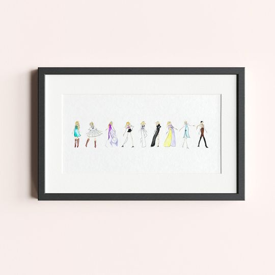 Discover taylor version Eras Fashion Art Print: T-Swift Album Covers (5x10)