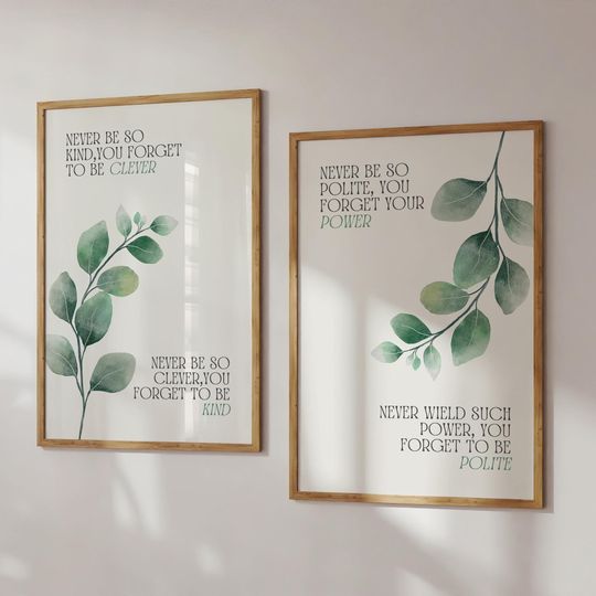 Discover Taylor Print set of 2 Taylor Poster never be so kind poster subtle gift Taylor lyric poster taylor merch taylor wall art Trendy Home Decor