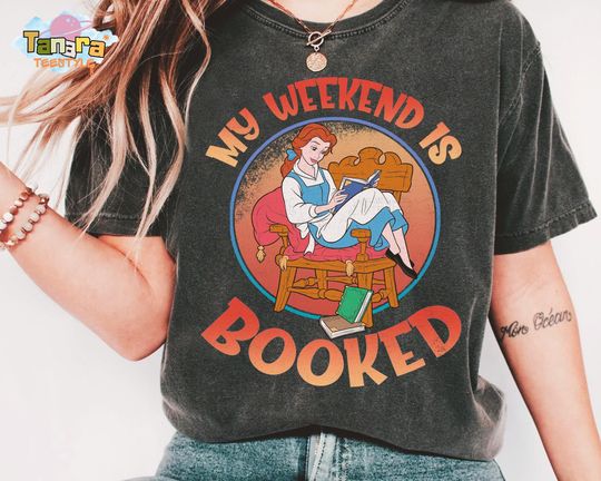 Discover Retro 90s Disney Beauty And The Beast Belle Princess, Crop Top, My Weekend Is Booked Design, Belle With Books, Magic Kingdom Disneyland Gift