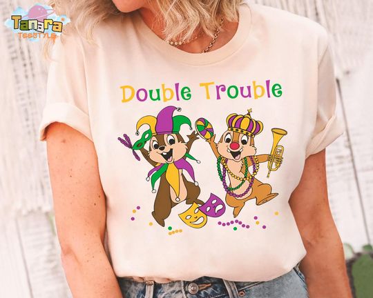 Discover Retro 90s Chip And Dale Double Trouble Tee, Crop Top, Disneyland Mardi Gras Collection, New Orleans Falls On Tuesday, Disney Birthday Gift