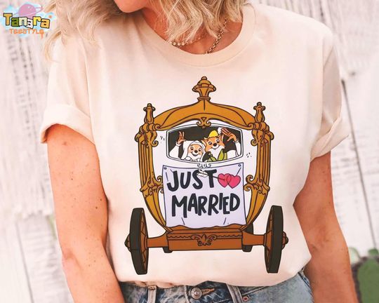 Discover Disney Robin Hood and Maid Marian T-Shirt, Crop Top, Just Married Couples Tee, Disney Valentine's Day Matching, Birthday Gift, Disneyland