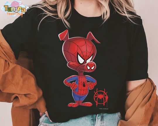Spider-Man Spiderverse Spider-Ham T-Shirt, Marvel MCU Fans Gift, Family Birthday Present, Adult Kid Toddler