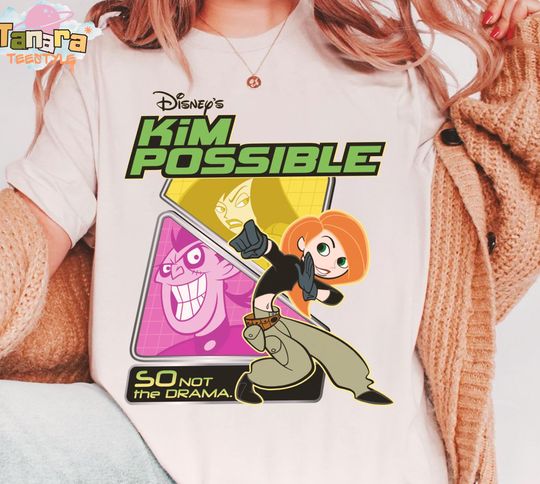 Discover Disney Kim Possible So Not The Drama T-Shirt, Magic Kingdom WDW Holiday Gift, Family Birthday Shirt, Retro 90s Cartoon Shirt