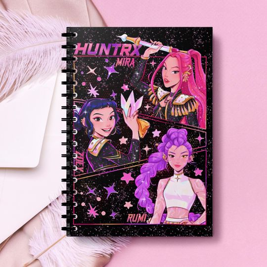 Discover K-Pop Demon Squad Notebook  Mira, Rumi & Zoey Anime Journal