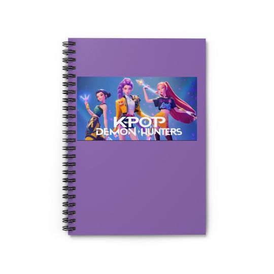 Discover K-Pop Demon Hunters Spiral Notebook - Perfect for Fans, Stationery, Journaling, Gifts, School Supplies