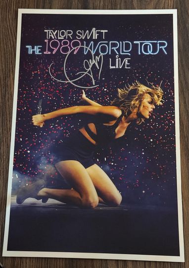 Discover Signed Taylorr Swifts Poster: Authenticated Autograph, COA Included