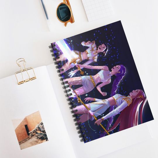 Discover K-POP DEMON HUNTERS Spiral Notebook, Kpop Journal, Ruled Line Diary, Fangirl Gift, College Note Pad
