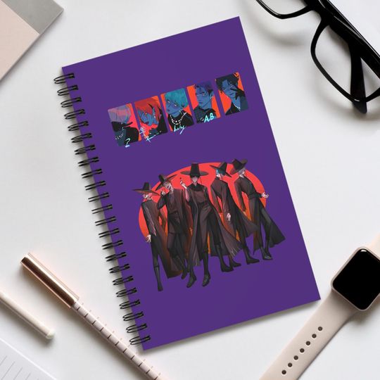 Discover Dark Saja Boys - Kpop Demon Hunters Stylish Spiral Journal, Art Notebook, Creative Writing Journal